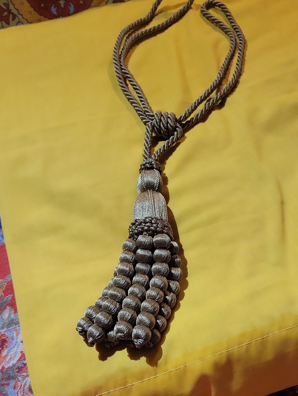 Tassel Balls Tieback For Curtains Or Fashion. Sage Green